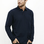 Men's Longsleeve Pique Knit Polo